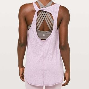 Like New Pink Lululemon Circle Back To It Tank